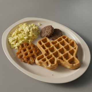 Waffle Breakfast Plate